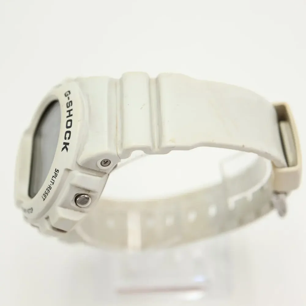Casio G Shock DW-6900FS White 51mm Digital Watch Alarm Chrono w New Battery